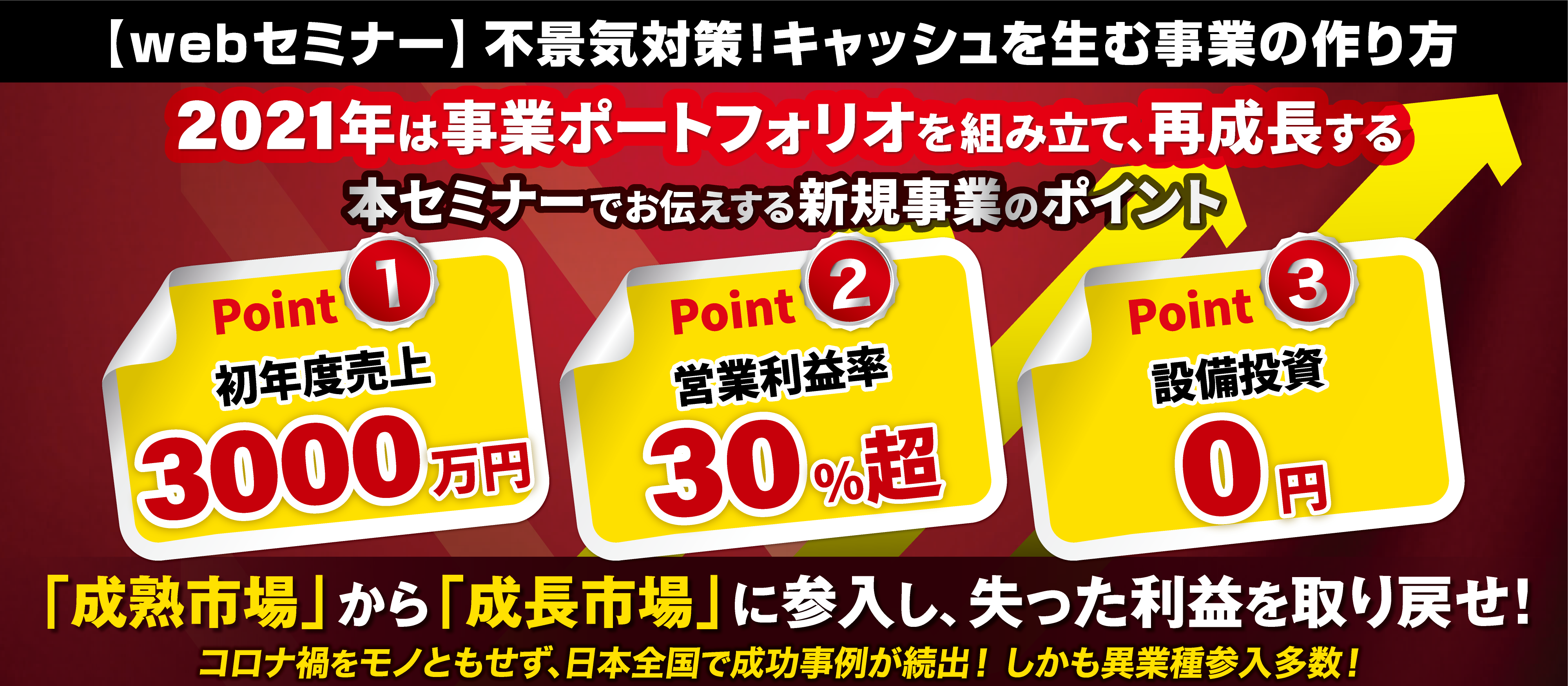 Webセミナー 不景気対策 キャッシュを生む事業の作り方 船井総合研究所