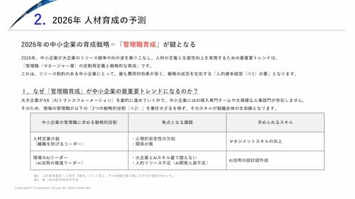 全業種向け（効果的な人財育成・管理職研修） 時流予測レポート2026