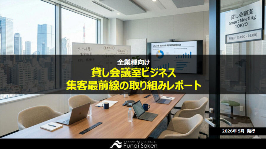 【全業種向け】遊休不動産を最大限活用する新規事業 貸し会議室事業 集客力アップ最新事例レポート