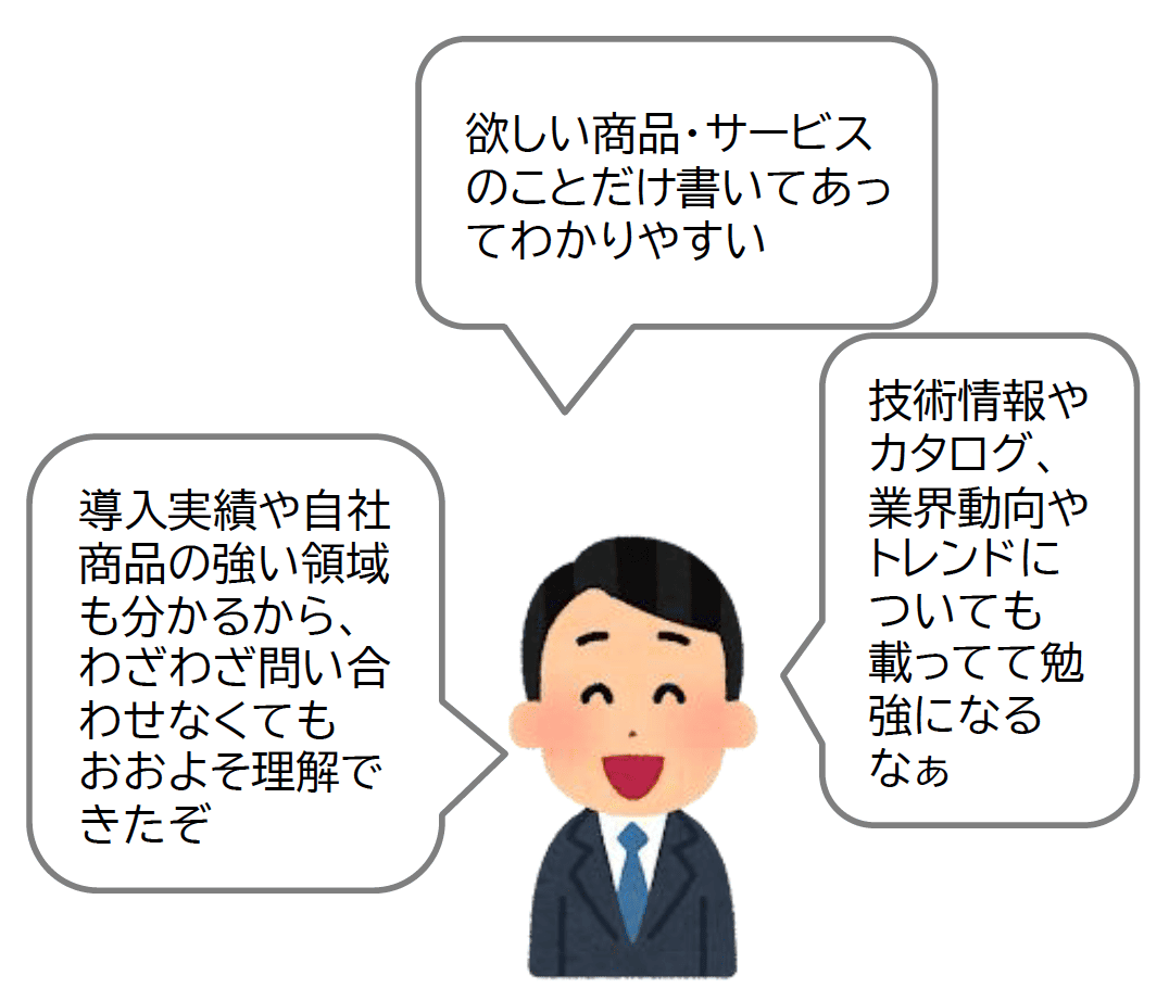 自社の情報発信が強力な場合