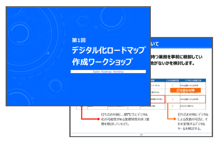 ワークショップ開催資料のアウトプット例
