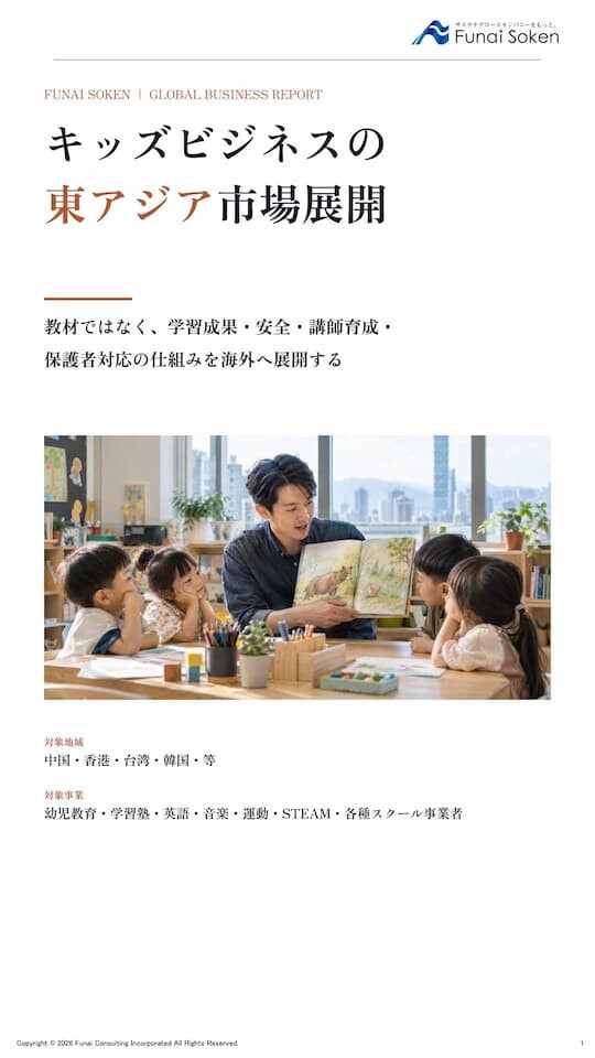 小売・飲食・サービス業の海外新規出店 フィージビリティスタディ＆事業計画策定