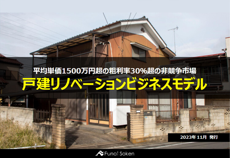 平均単価1500万円超の粗利率30％超の非競争市場 戸建リノベーションビジネスモデル