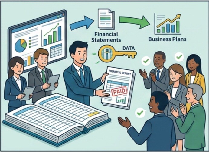 積極的な情報開示のイラスト