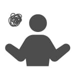 困っている人物のアイコン