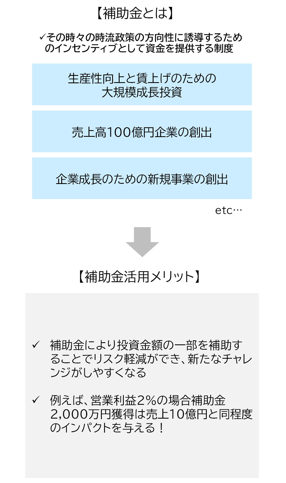 補助金とは 補助金活用メリット