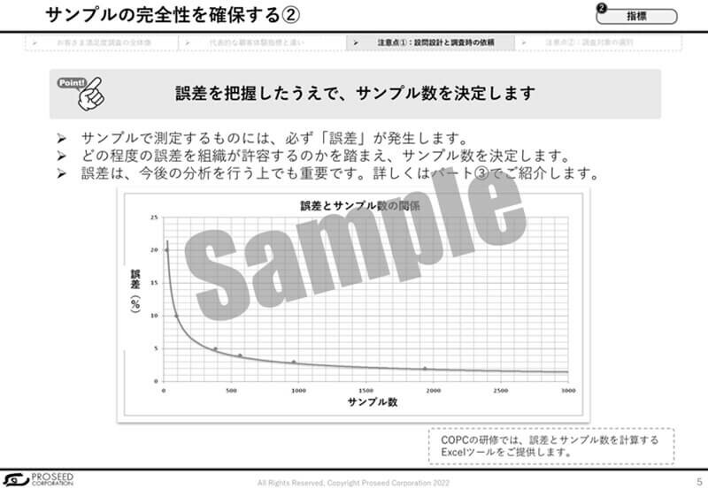 サンプルの完全性を確保する